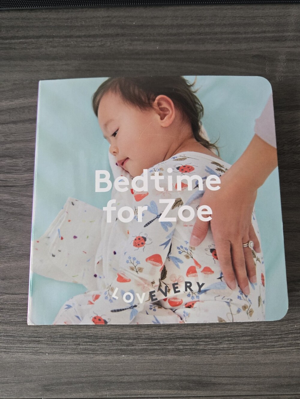 Bedtime for Zoe Board Book by Lovevery - Pastel Blue Cover